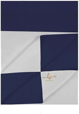 HS DESIGNING DREAMS Cotton Baby Bed Protecting Mat(Navy Blue, Small)