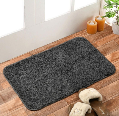 TrendyHouse Microfiber Floor Mat(Grey, Medium)
