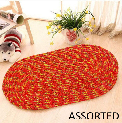 Cotton Door Mat(Multicolor, Assorted Mat, Medium)