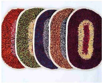 Cotton Floor Mat(Multicolour, Free)