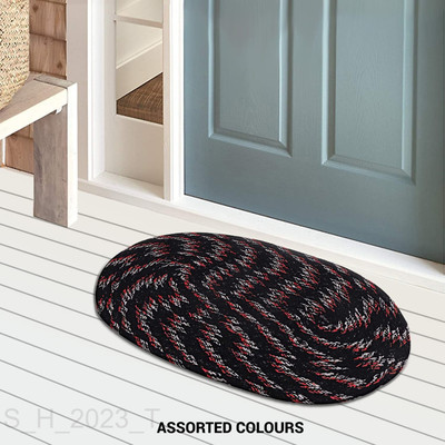 Cotton Door Mat(Multicolor, Small)