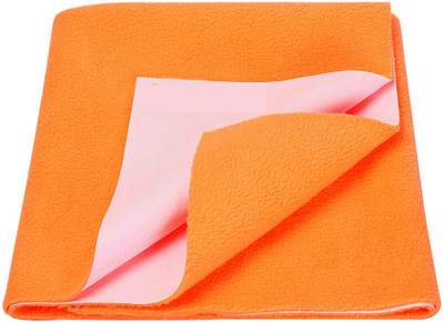 SBTs Rubber, Rexin, Cotton Baby Bed Protecting Mat(Orange, Medium)