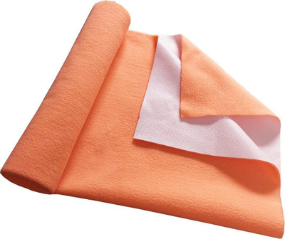 SBTs Cotton Baby Bed Protecting Mat(Orange, Large)
