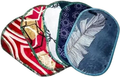 Velvet Door Mat(Multicolor, Medium)