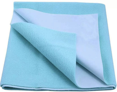 SBTs Cotton Baby Bed Protecting Mat(Sky Blue, Large)