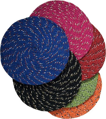 Cotton Door Mat(Multicolor, Assorted Mat-Round Shape, Medium)