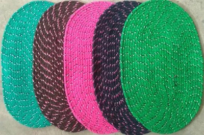 KI HOME Cotton Door Mat(Multicolor, Assorted Mat, Medium)