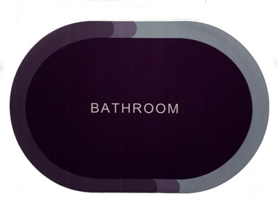 Matricio Rubber Bathroom Mat(Multicolor, Free)