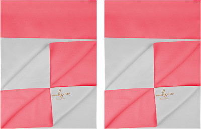 HS DESIGNING DREAMS Cotton Baby Bed Protecting Mat(Salmon Rose, Small, Pack of 2)