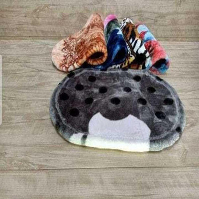 Velvet Door Mat(Multicolor, Assorted Mat, Medium)