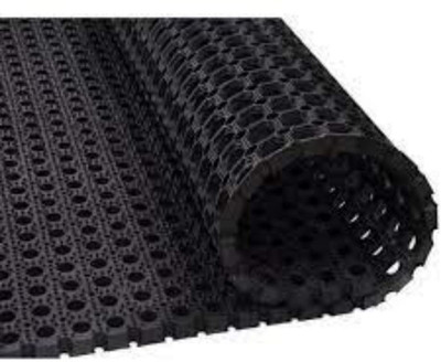 MARC Rubber Door Mat(Black, Medium)