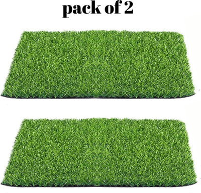 ayurwonder Artificial Grass Floor Mat(Green, Pack of 2, Large)