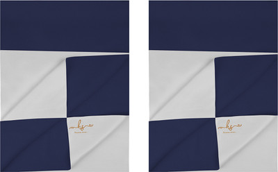 HS DESIGNING DREAMS Cotton Baby Bed Protecting Mat(Navy Blue, Small, Pack of 2)