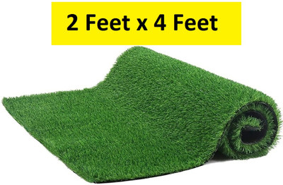 COMFY HOME Artificial Grass Door Mat(Green, Large)