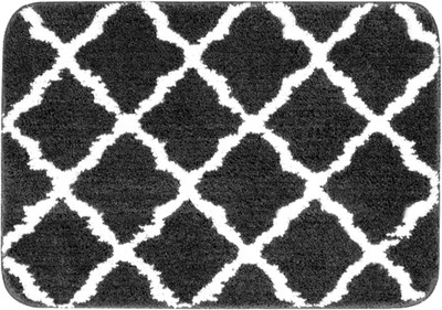 TrendyHouse Microfiber Floor Mat(Black, Medium)