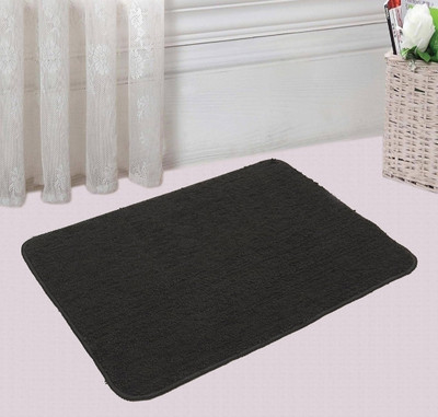TrendyHouse Microfiber Floor Mat(Black, Medium)