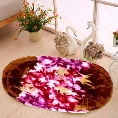 Velvet Door Mat(Brown, Medium)