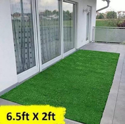 GREENGRASS Artificial Grass, PP (Polypropylene), PVC (Polyvinyl Chloride) Door Mat(Green, Free)