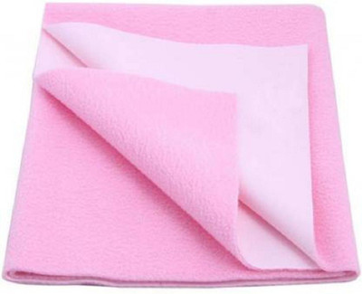 SBTs Polyester Baby Bed Protecting Mat(Pink, Large)