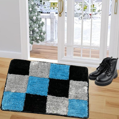 ADEQUATe Microfiber Door Mat(Multicolor, Medium)