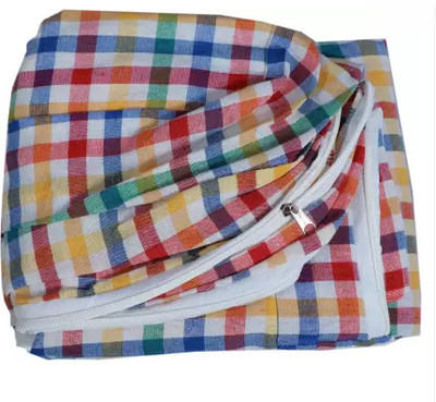 KS ENTERPRISES Zippered Double Size Breathable Mattress Cover(Multicolor)