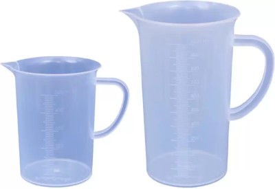 E&E Measuring Jug 1000ml & 500ml Moulded In Polypropylene (Polylab) Combo Pack Measuring Cup Set(1500 ml)