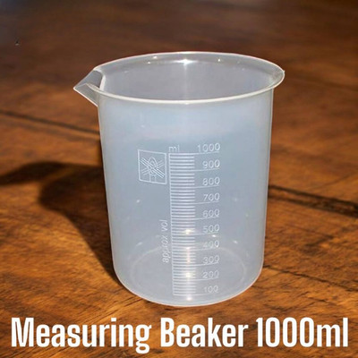 E&E Measuring Beaker 1000 ml(Plastic) for Measuring Solids & Liquids Measuring Cup(1000 ml)