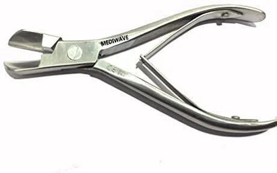mediwave Bone Cutter Curved Size 6 Single Action Stainless Steel,Surgical Instrument, Utility Forceps
