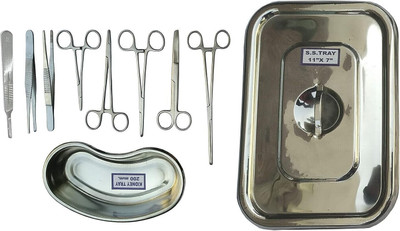 mediwave Dressing Instrument Set (10 PCS) - Premium Stainless Steel Utility Forceps