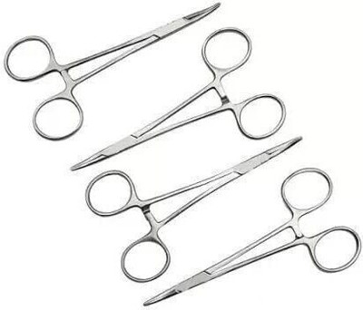 mediwave Artery Forceps,Straight Mosquito Forceps set of 4 Stainless Steel Suturing Forceps