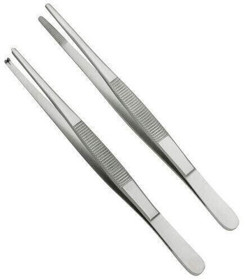 mediwave Dressing Forceps Tooth and Plain Blunt Stainless Steel Dressing Forceps