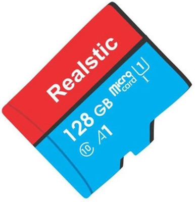 Realstic 128GB-Rl-mmc-A3 Ultra 128 GB MicroSDXC Class 10 130 MB/s  Memory Card Compatible with Camera, Computer, Mobile, Tablet