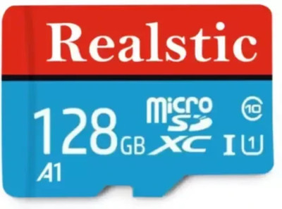 Realstic Universal Micro SD Card 128GB High Speed Storage Ultra SMART Basics MicroSDHC Memory Card 128 GB MicroSDXC Class 10 130 MB/s  Memory Card Compatible with Camera, Computer, Gaming Console, Mobile