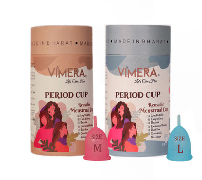 VIMERA Large Reusable Menstrual Cup(Pack of 2)