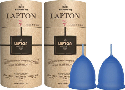 LAPTON Large Reusable Menstrual Cup(Pack of 2)