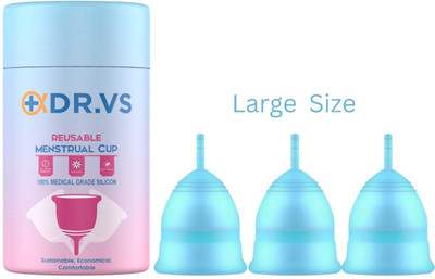 DR.VS Large Reusable Menstrual Cup(Pack of 3)