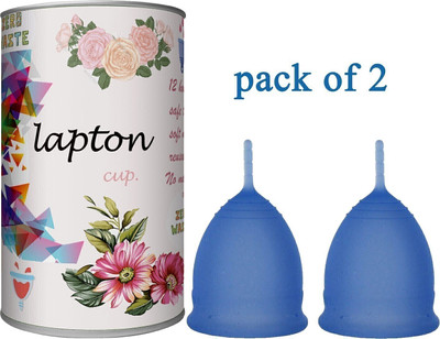LAPTON Medium Reusable Menstrual Cup(Pack of 2)