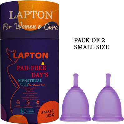 LAPTON Small Reusable Menstrual Cup(Pack of 2)