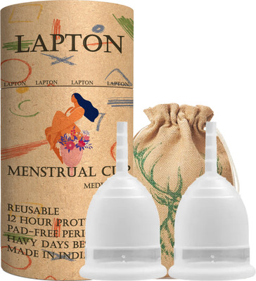 LAPTON Large Reusable Menstrual Cup(Pack of 2)