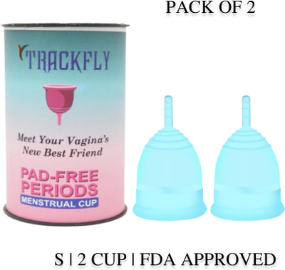 TrackFly Small Reusable Menstrual Cup(Pack of 2)