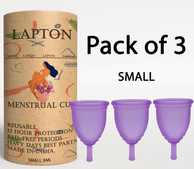LAPTON Small Reusable Menstrual Cup(Pack of 3)