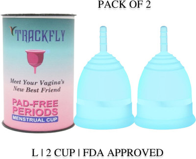 TrackFly Large Reusable Menstrual Cup(Pack of 2)