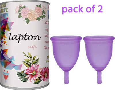 LAPTON Large Reusable Menstrual Cup(Pack of 2)