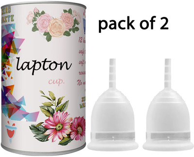 LAPTON Medium Reusable Menstrual Cup(Pack of 2)