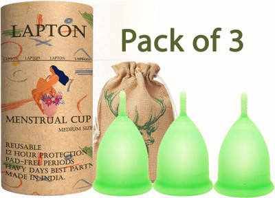 LAPTON Small Reusable Menstrual Cup(Pack of 3)