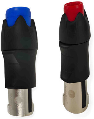 JAWAAN 2 pcs 250V 20A 4 Pole Speakon Male Cable Connector with Metal Insert Speakon 4-Pin Professional Speaker Audio NL4FC Ohm Plug for the Connection(Multicolor)