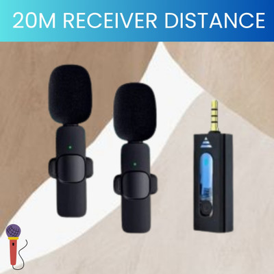 GUGGU K35 Wireless Mic With Collar Microphone forYoutube/Voice Recording/InterviewX184 Microphone