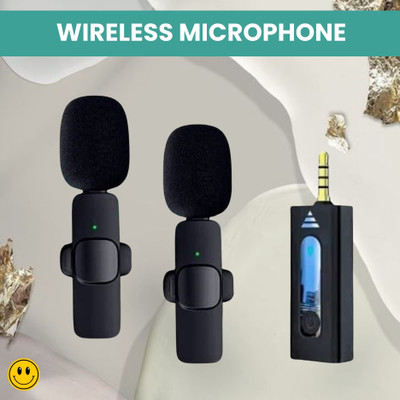 FRONY K35 Wireless Microphone Bluetooth Collar Mic for YouTub/Live Stream/VloggingC477 Microphone