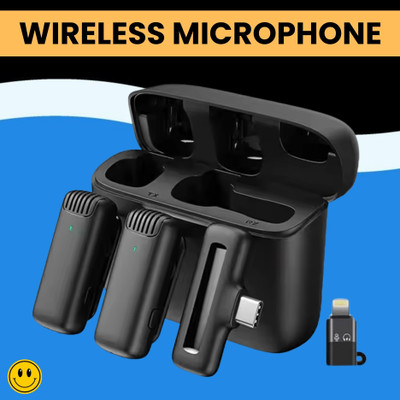 GUGGU J13 Wireless Microphone With Coller Mic Noise Reduction for Youtube/VloggingU304 Microphone