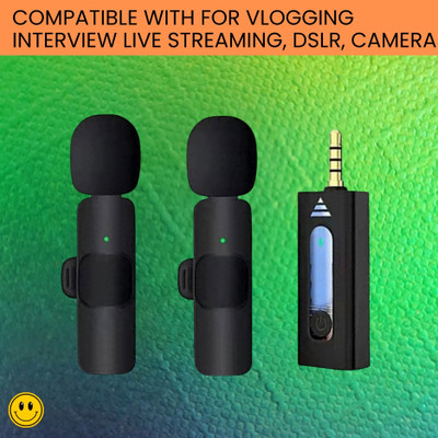 GUGGU K35 Wireless Microphone Bluetooth Collar Mic for YouTub/Live Stream/VloggingW456 Microphone